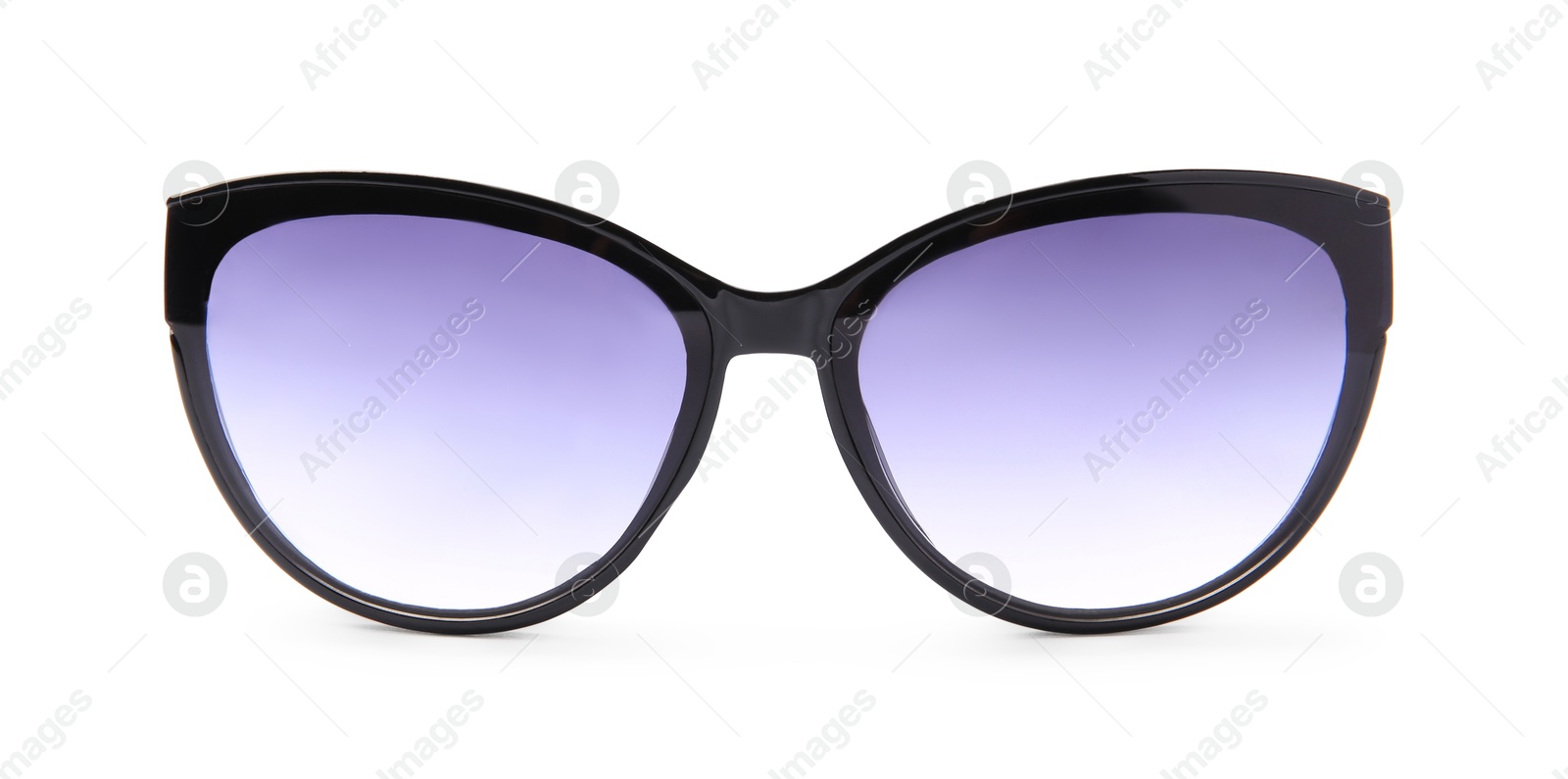 Image of Sunglasses with black frame isolated on white