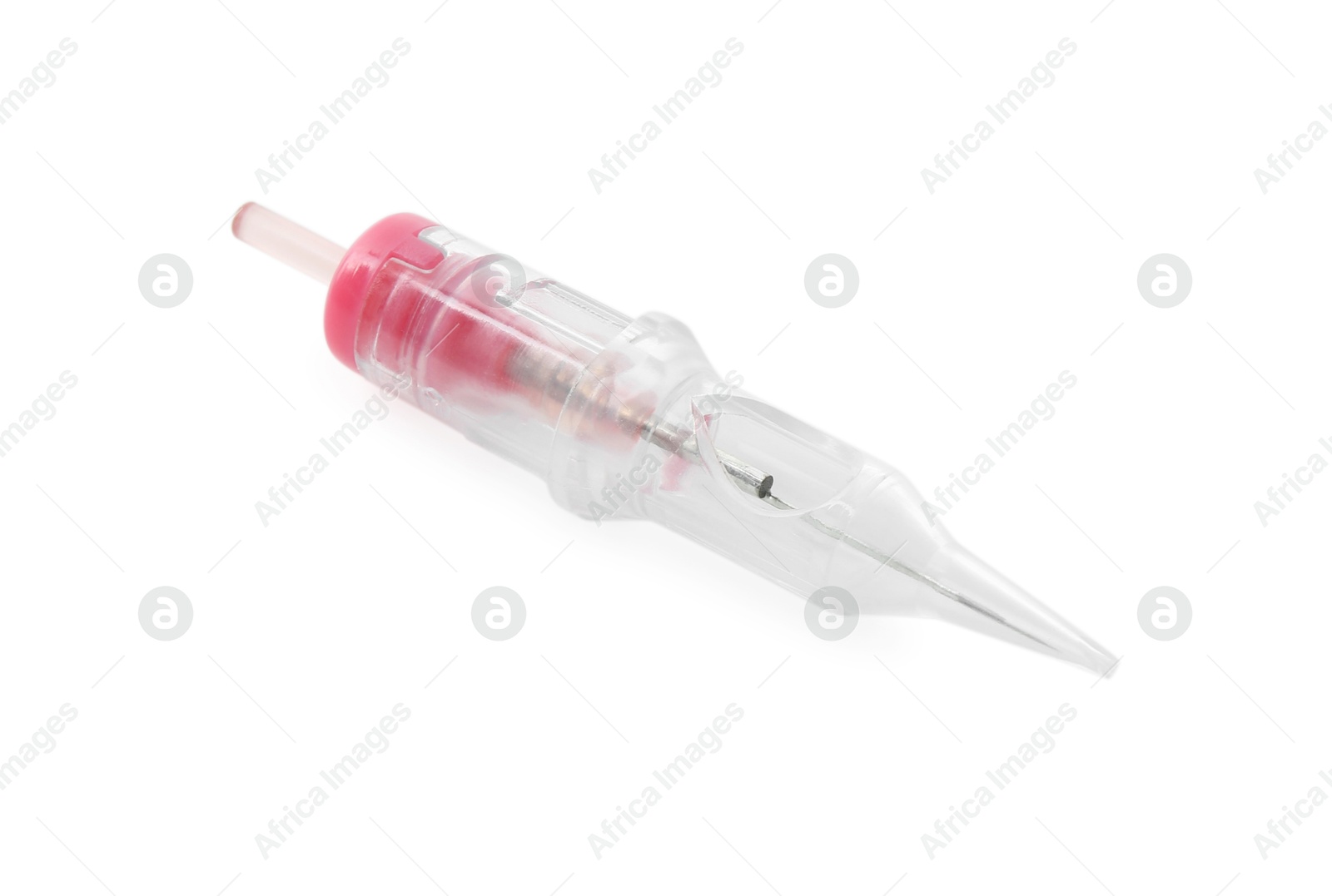 Photo of Disposable cartridge system for permanent makeup isolated on white