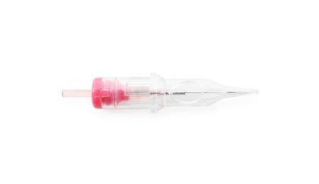 Disposable cartridge system for permanent makeup isolated on white