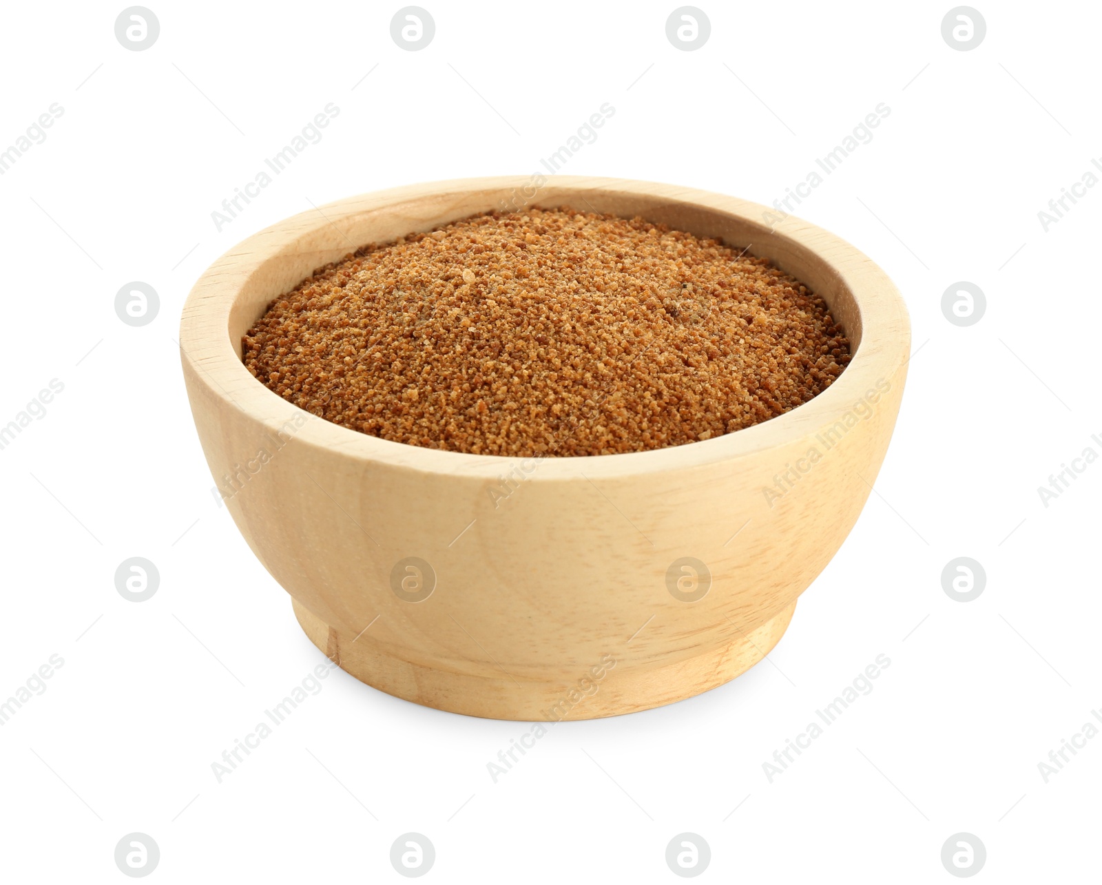 Photo of Superfood powder in bowl isolated on white