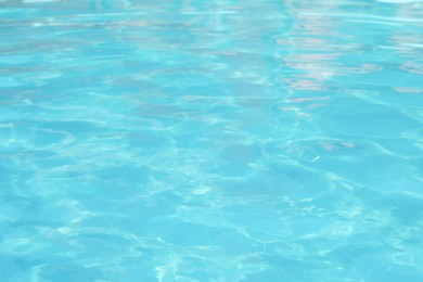 Photo of Clear water in outdoor swimming pool on sunny day