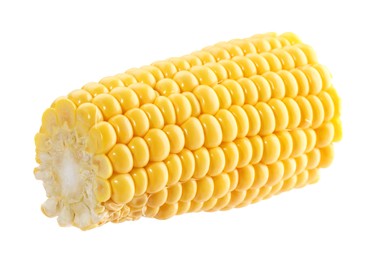 Photo of Piece of fresh corncob isolated on white