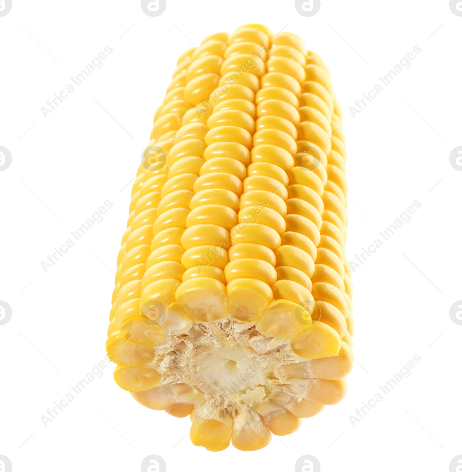 Photo of Piece of fresh corncob isolated on white