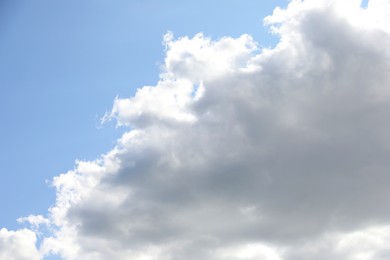 Photo of Picturesque view of blue sky with fluffy clouds