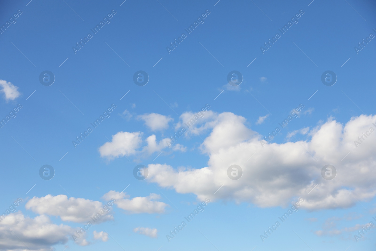 Photo of Picturesque view of blue sky with fluffy clouds