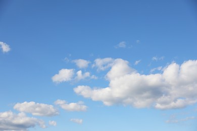 Photo of Picturesque view of blue sky with fluffy clouds