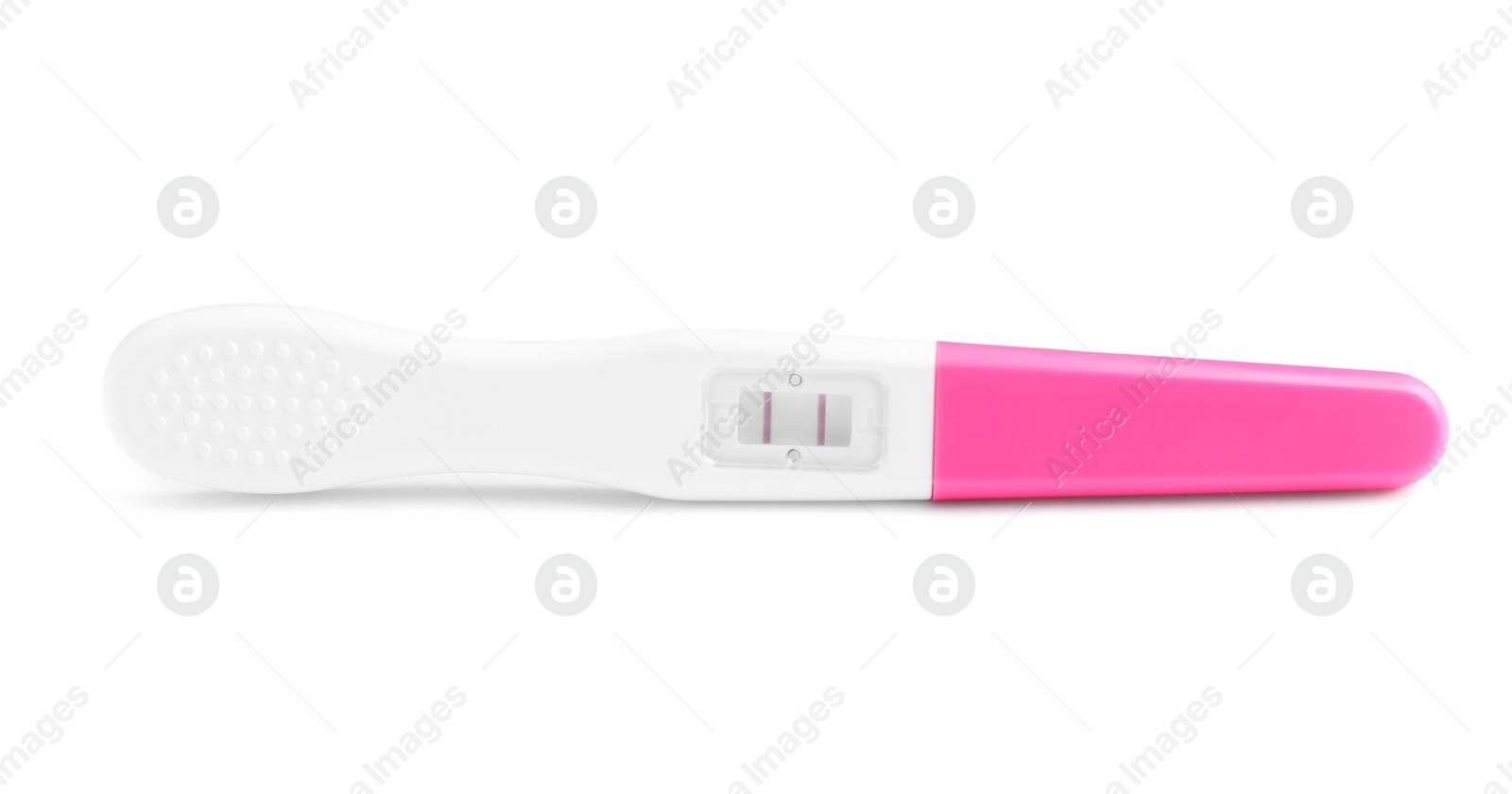 Photo of One plastic pregnancy test isolated on white