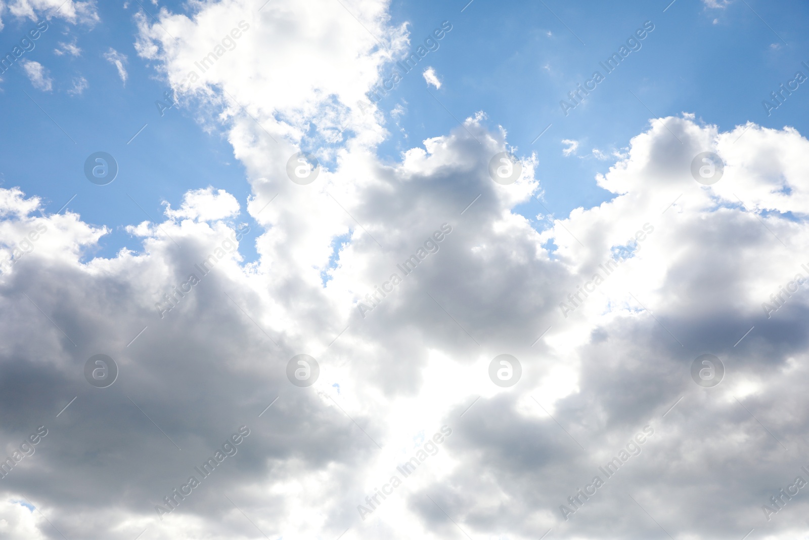 Photo of Picturesque view of blue sky with fluffy clouds