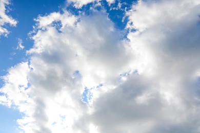 Photo of Picturesque view of blue sky with fluffy clouds