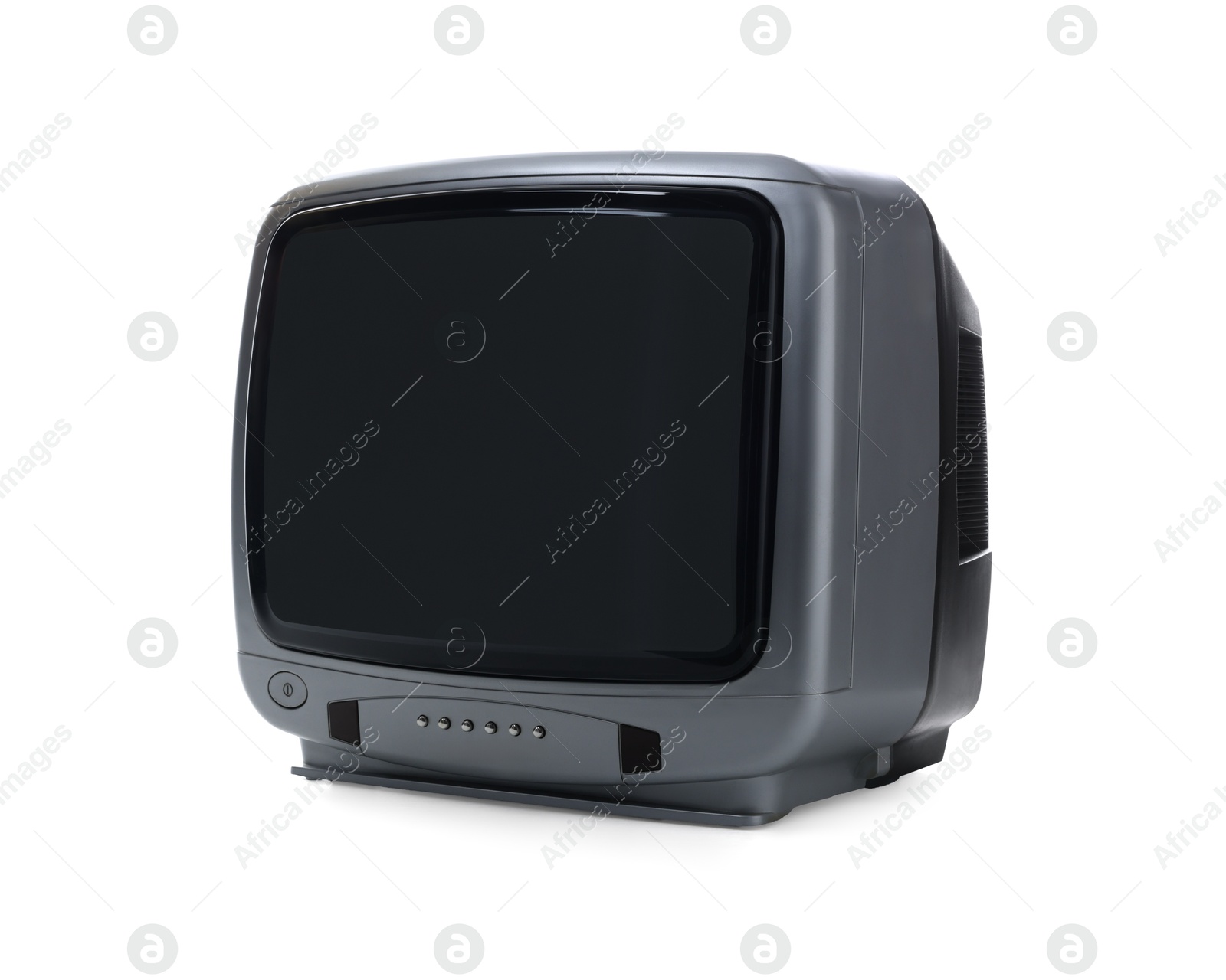 Photo of One retro tv set isolated on white