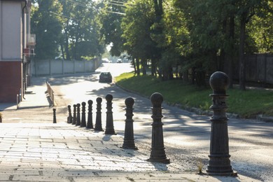 Photo of Beautiful view of city with trees in morning