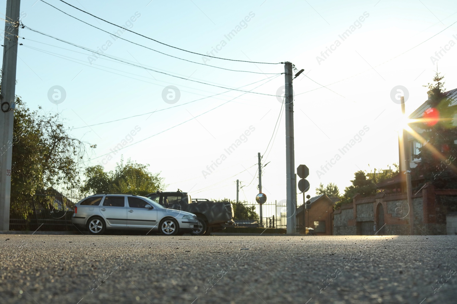 Photo of Beautiful view of city with trees in morning