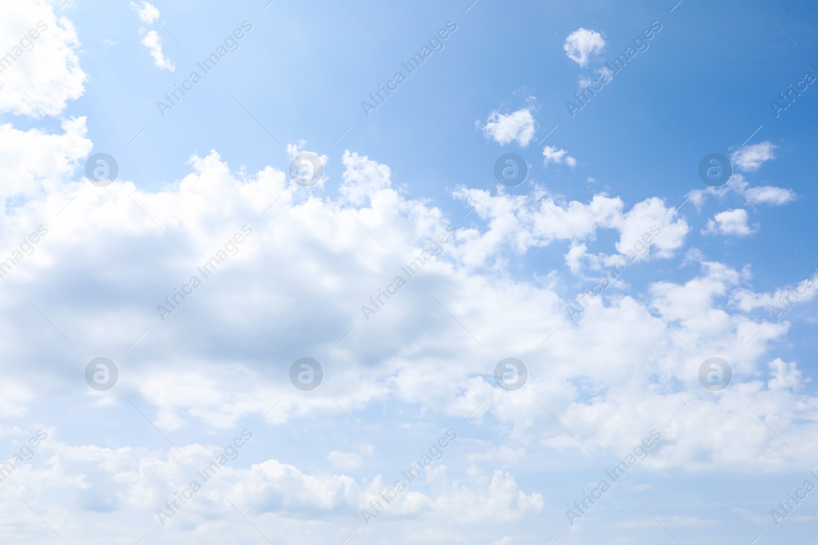 Photo of Beautiful view of blue sky with fluffy clouds