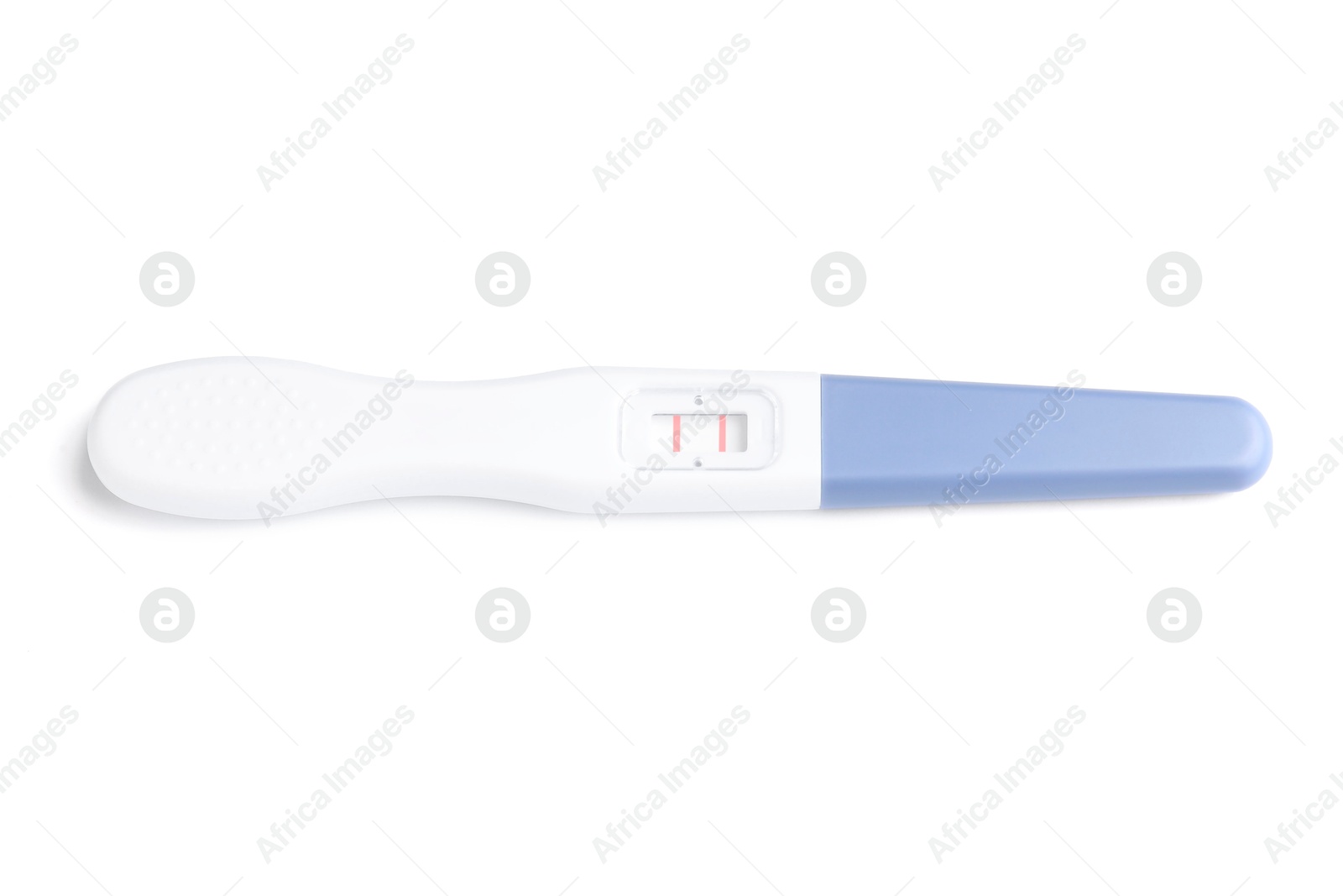 Photo of One plastic pregnancy test isolated on white