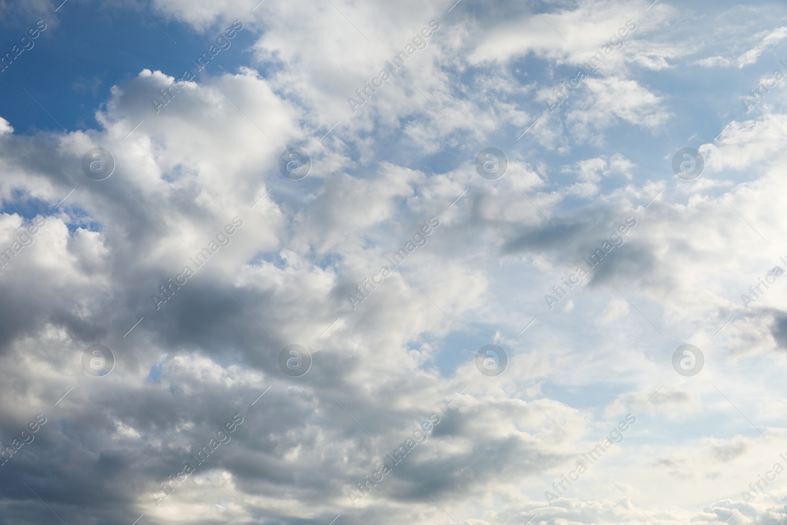 Photo of Beautiful view of blue sky with fluffy clouds