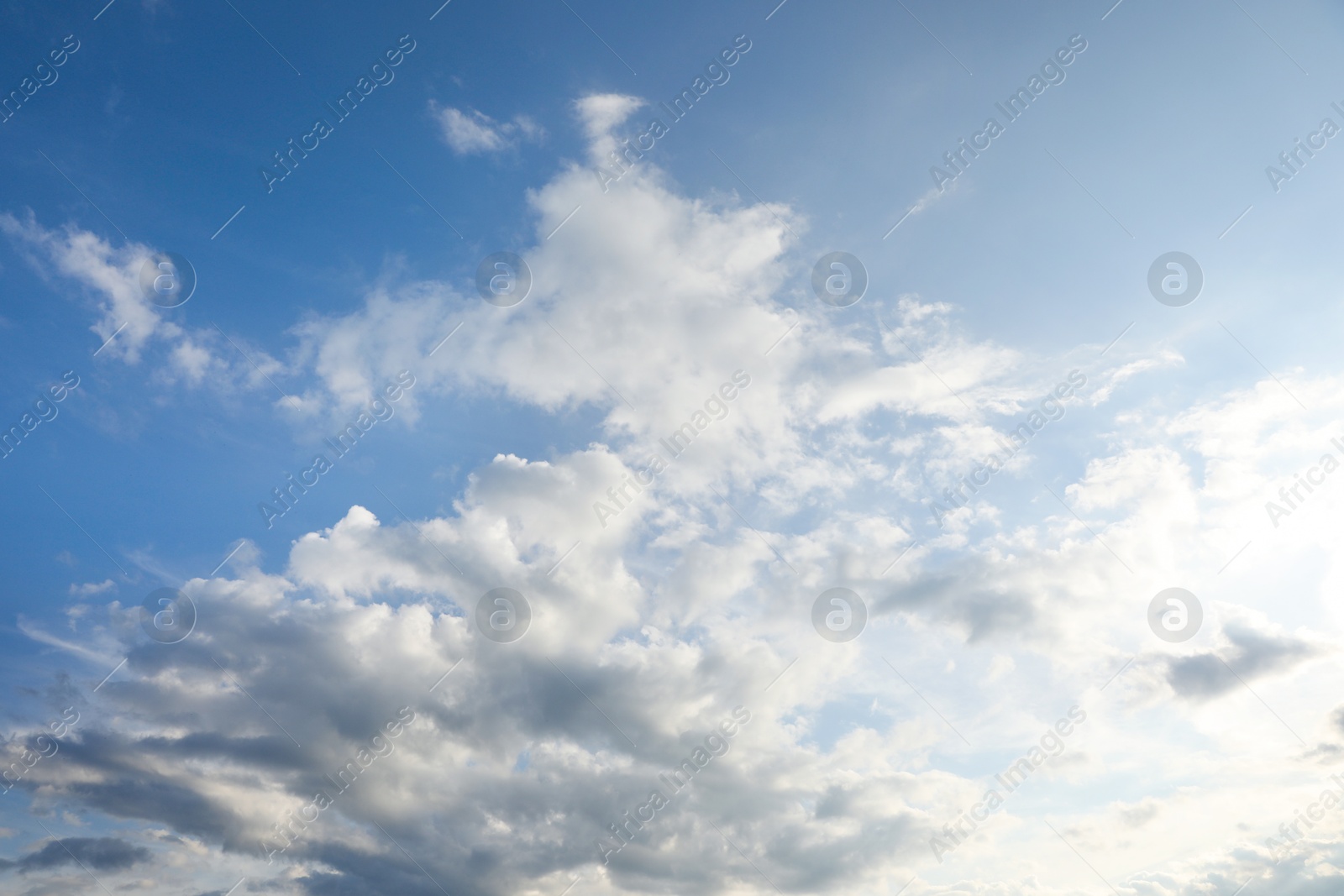 Photo of Beautiful view of blue sky with fluffy clouds