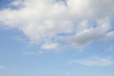 Photo of Beautiful view of blue sky with fluffy clouds