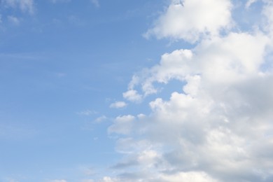 Photo of Beautiful view of blue sky with fluffy clouds