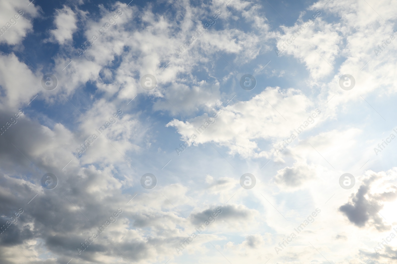 Photo of Beautiful view of blue sky with fluffy clouds