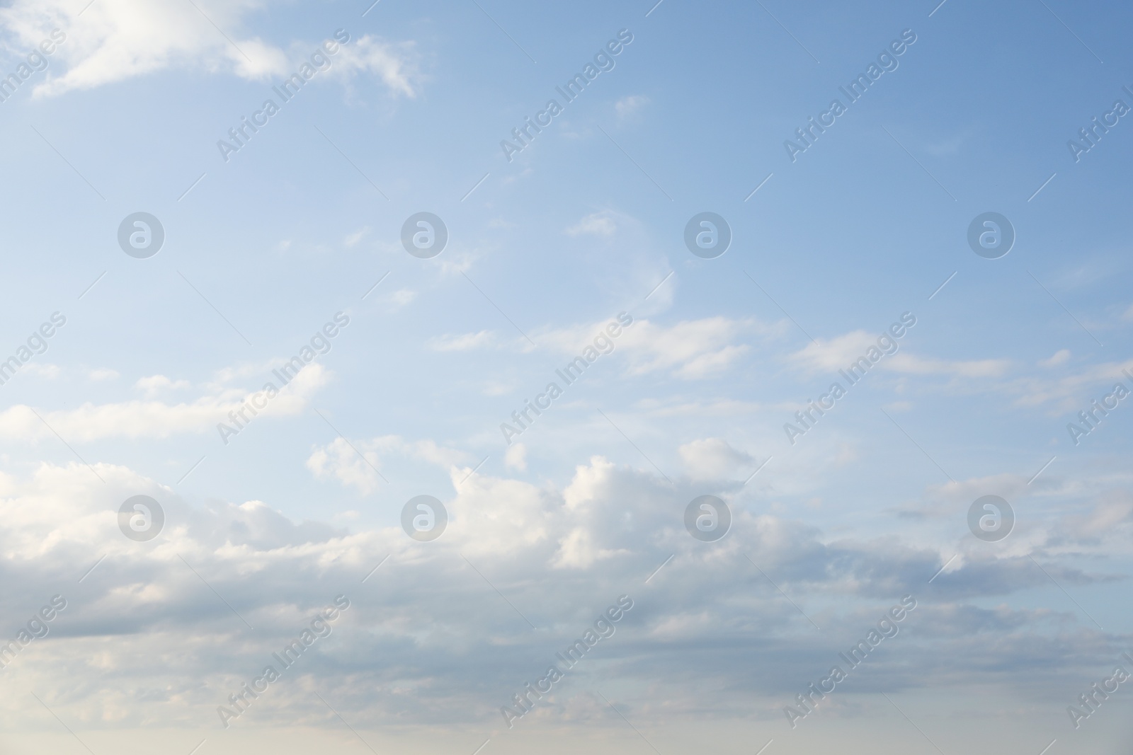 Photo of Beautiful view of blue sky with fluffy clouds