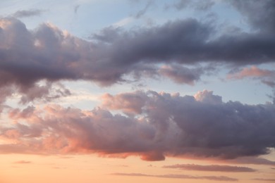 Photo of Beautiful view of blue sky with fluffy clouds