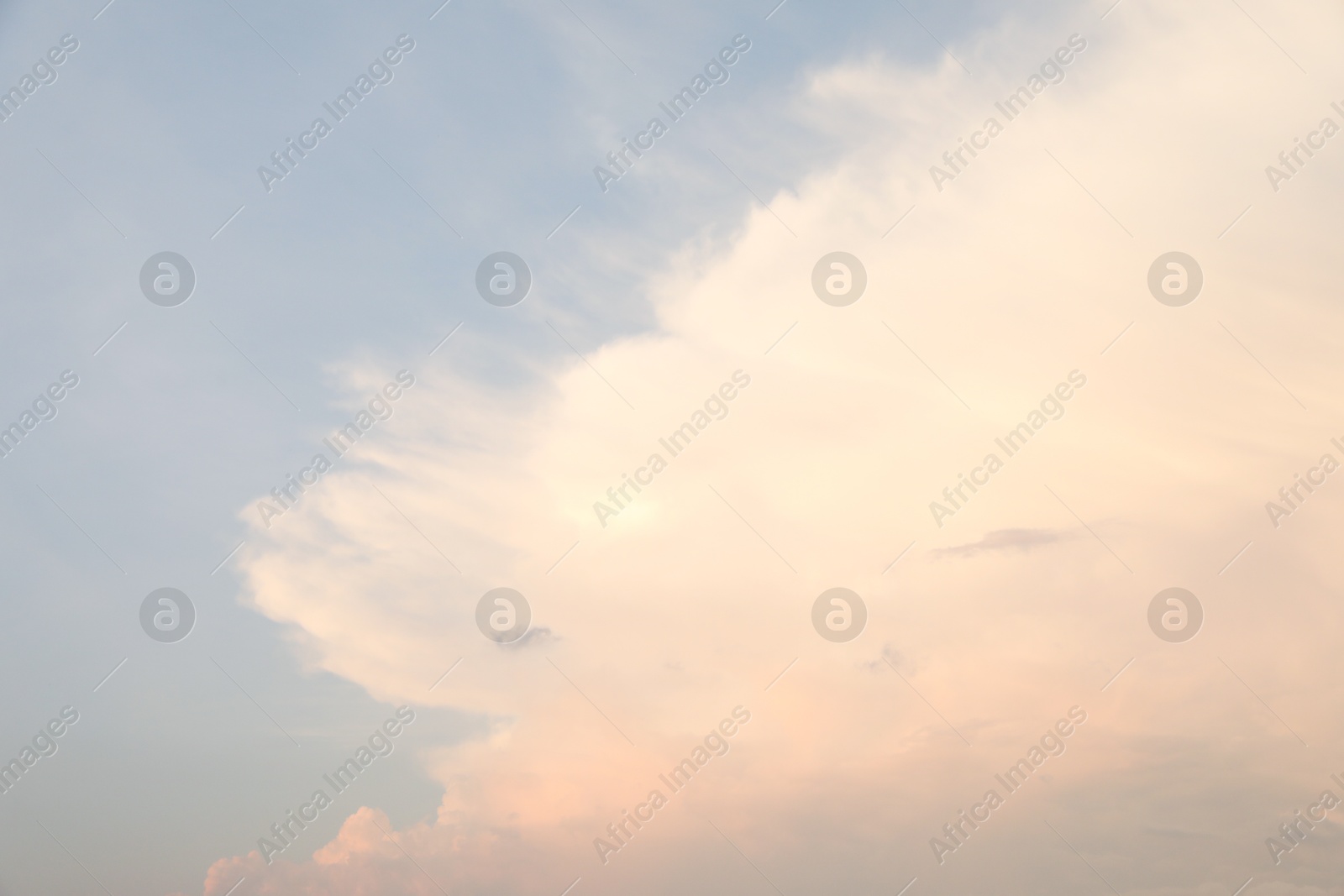 Photo of Beautiful view of blue sky with fluffy clouds