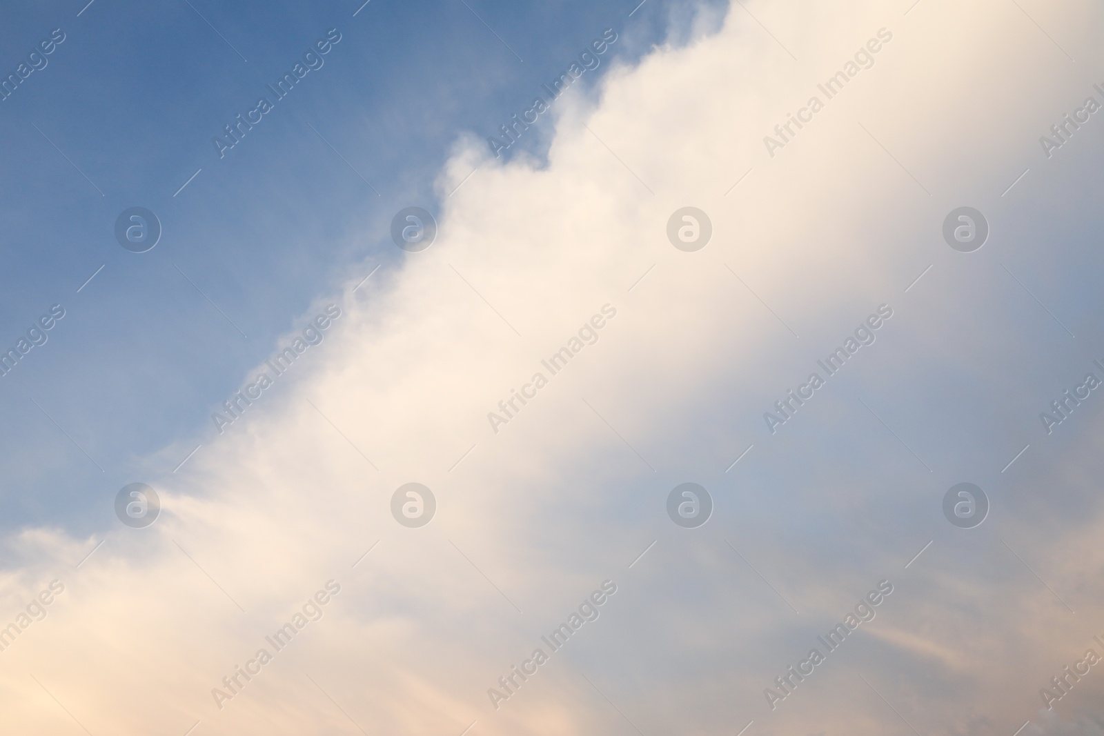 Photo of Beautiful view of blue sky with fluffy clouds