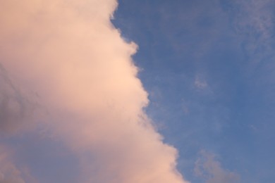 Photo of Beautiful view of blue sky with fluffy clouds