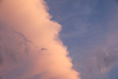 Photo of Beautiful view of blue sky with fluffy clouds