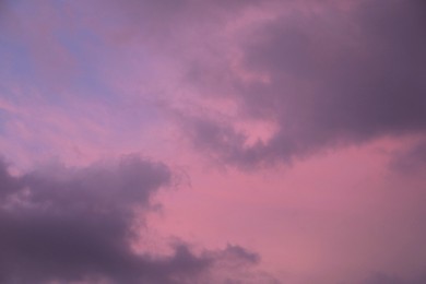 Photo of Beautiful view of blue sky with fluffy clouds