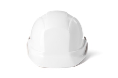 One hard hat isolated on white. Safety equipment