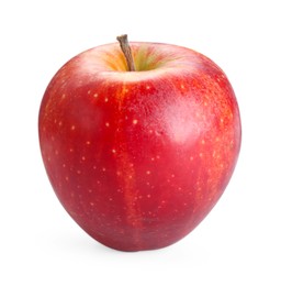 Photo of One fresh red apple isolated on white