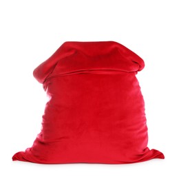 Photo of One red Santa's bag isolated on white