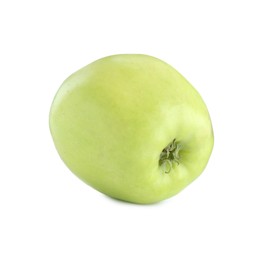 One ripe green apple isolated on white