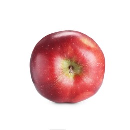 Photo of One fresh red apple isolated on white