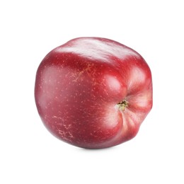 Photo of One fresh red apple isolated on white