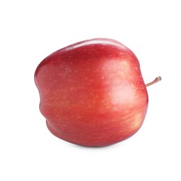 Photo of One fresh red apple isolated on white