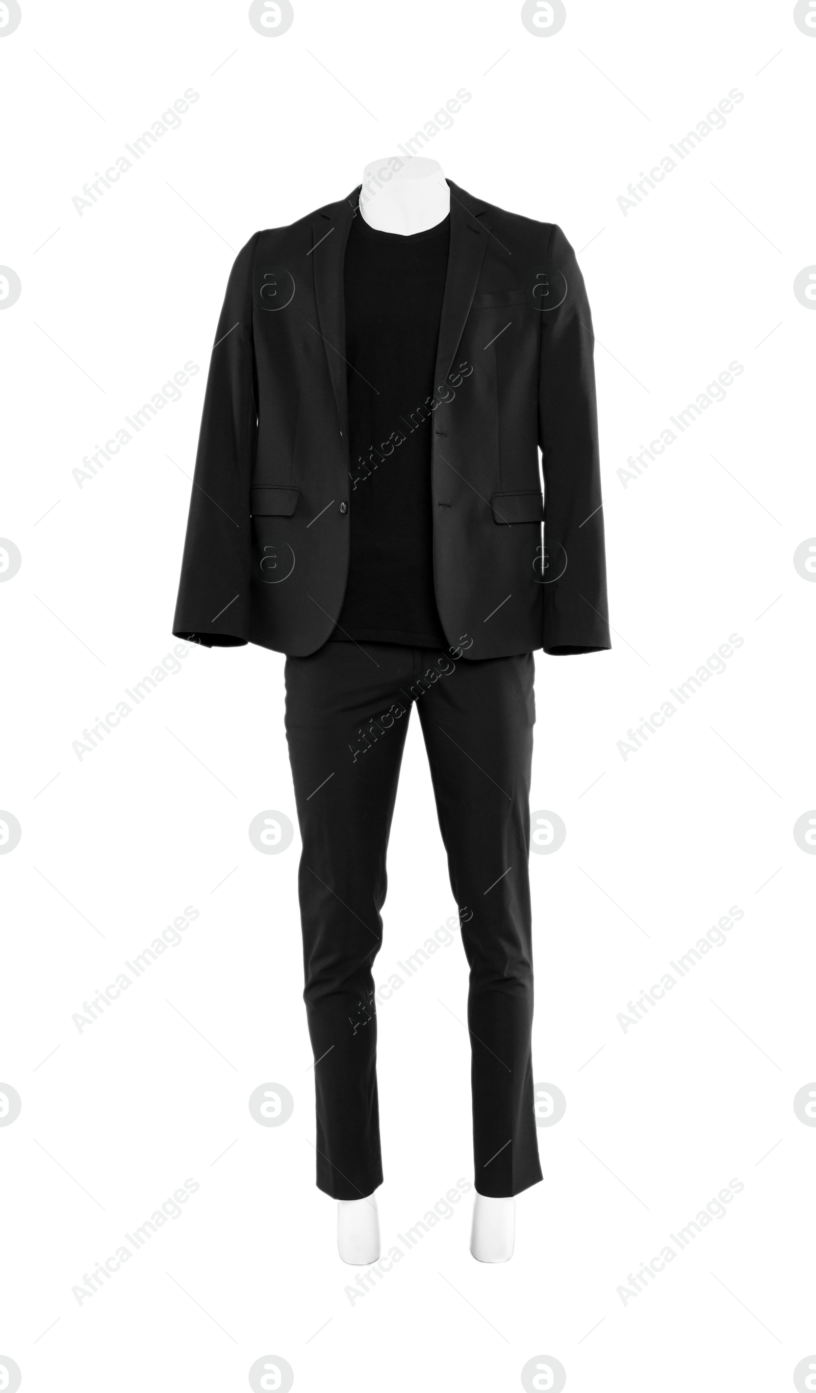 Photo of Male mannequin with stylish outfit isolated on white