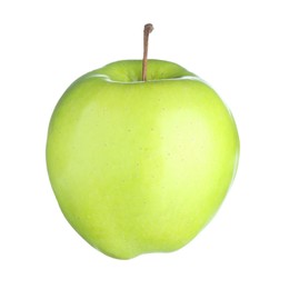 Photo of One fresh green apple isolated on white