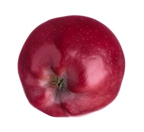 Photo of One fresh red apple isolated on white