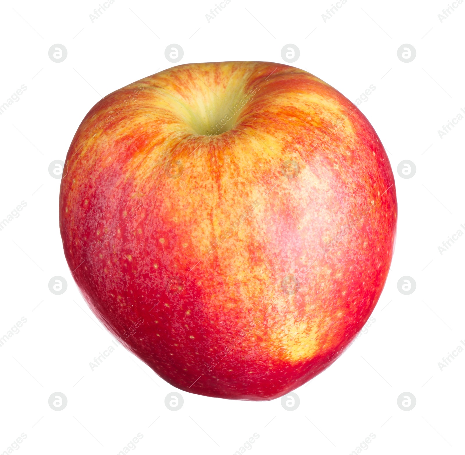 Photo of One fresh red apple isolated on white