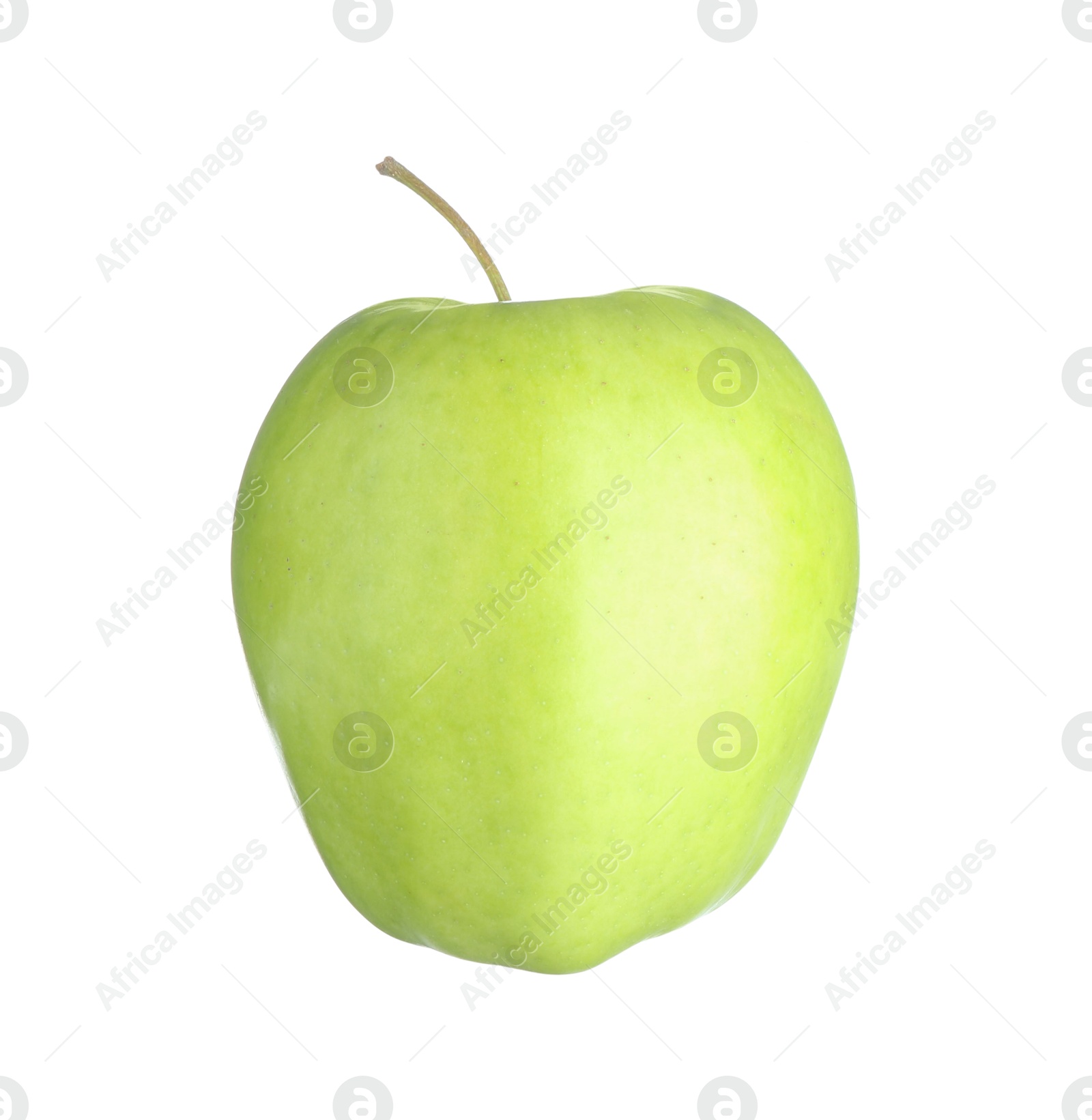 Photo of One fresh green apple isolated on white