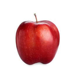 Photo of One fresh red apple isolated on white