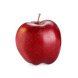 Photo of One fresh red apple isolated on white