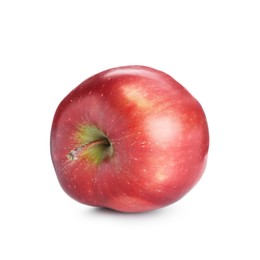 Photo of One fresh red apple isolated on white