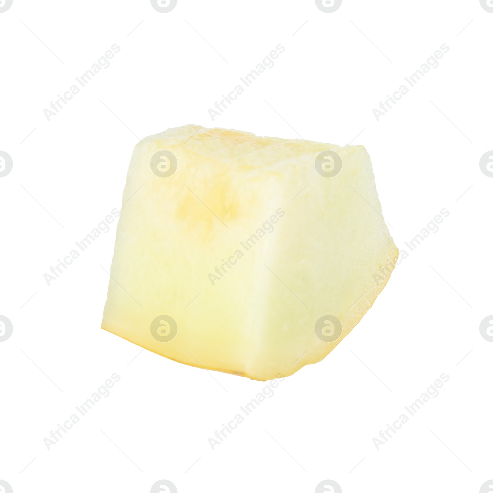 Photo of Piece of ripe melon isolated on white