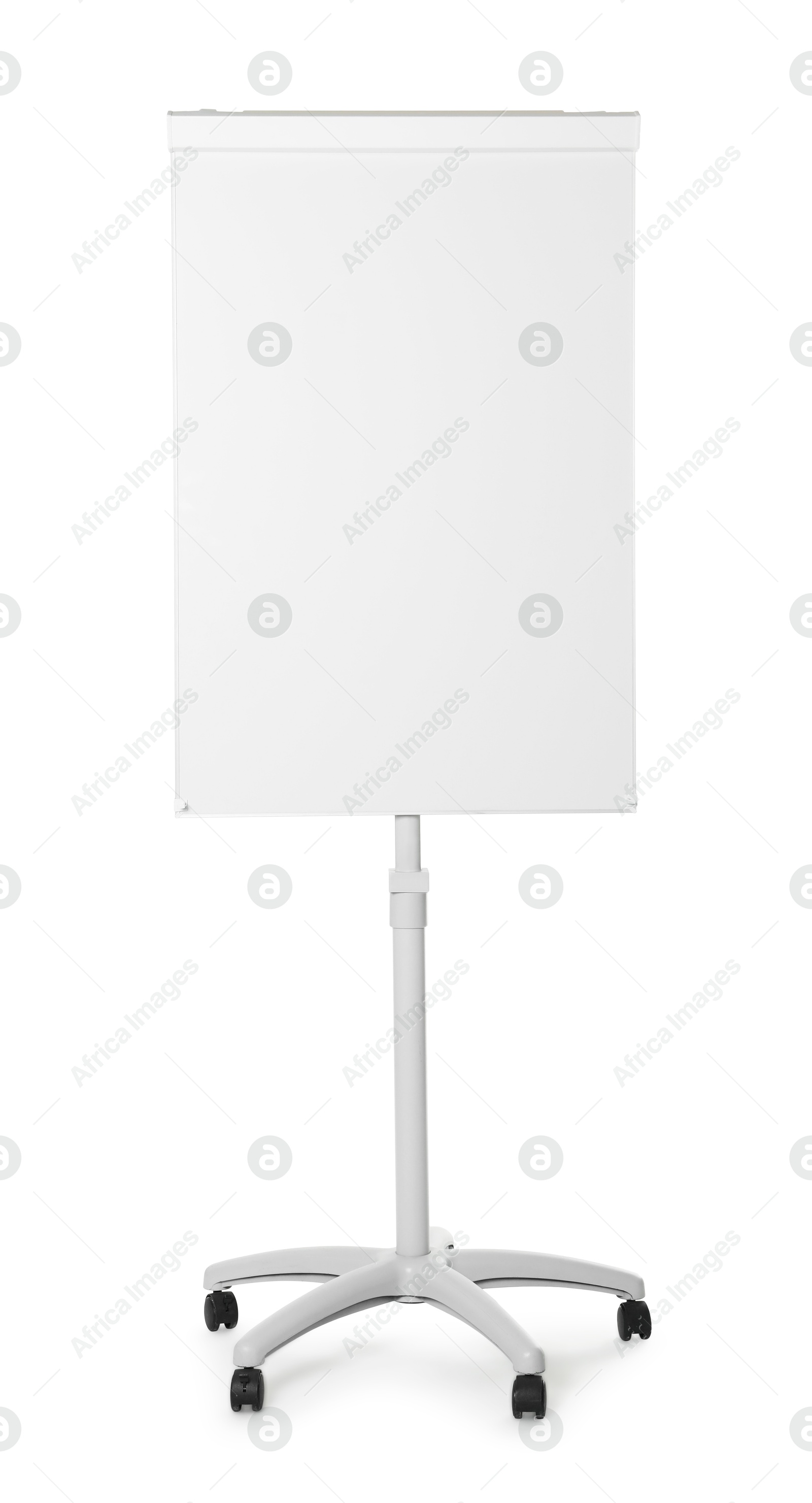 Photo of Flip chart on white background. Mockup for design