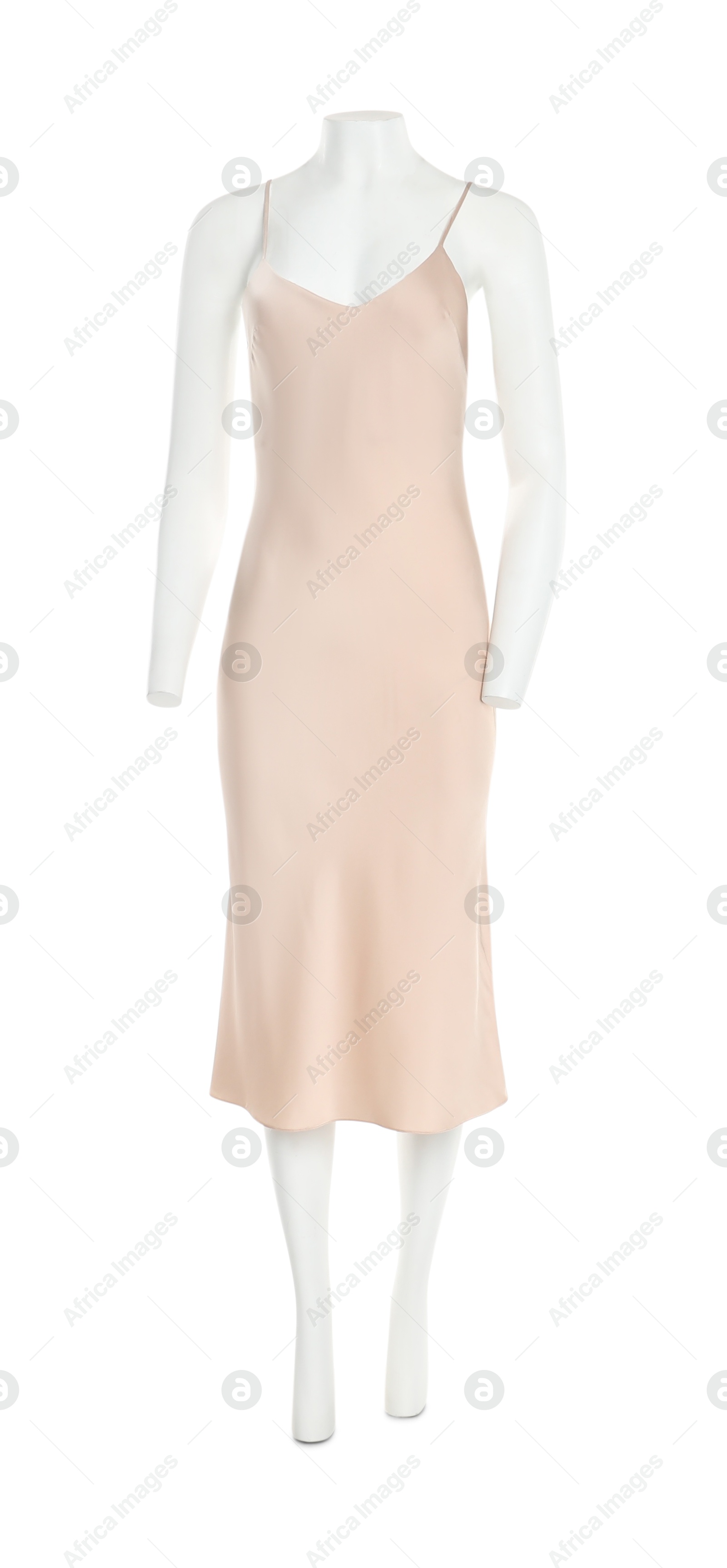 Photo of Female mannequin with stylish dress isolated on white