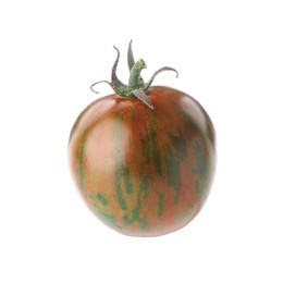 Photo of One fresh ripe tomato isolated on white