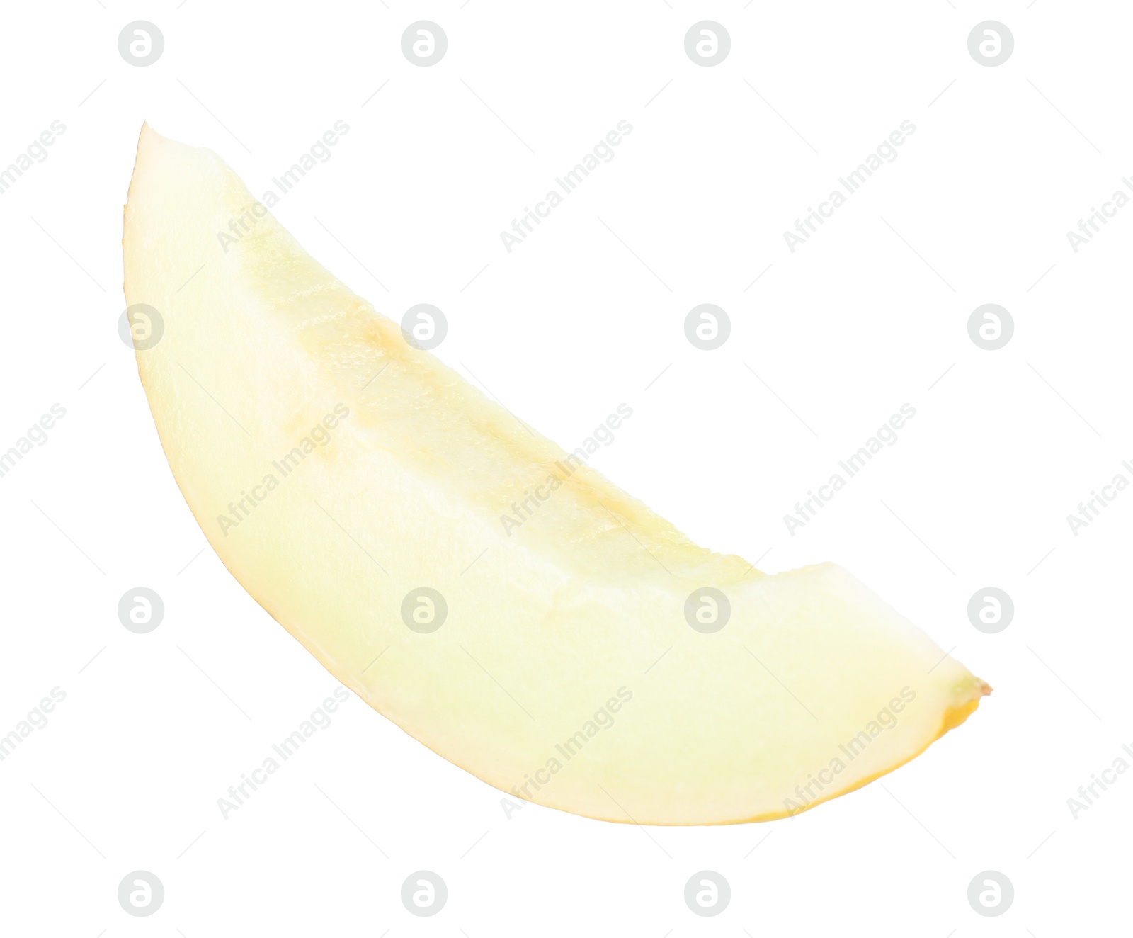 Photo of Slice of ripe melon isolated on white